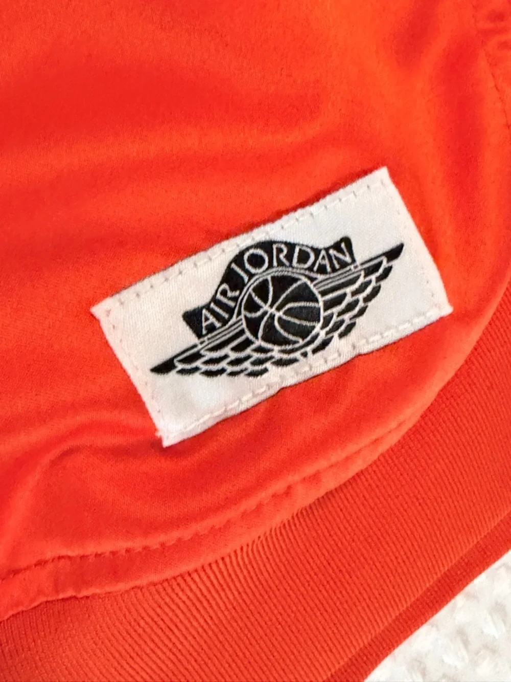 Nike Jordan Orange Pullover with Wing Sleeves